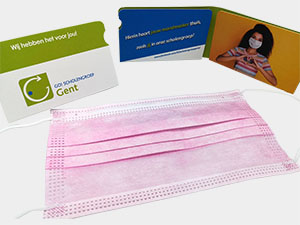 Mondmaskerhoesje GO Scholengroep Gent